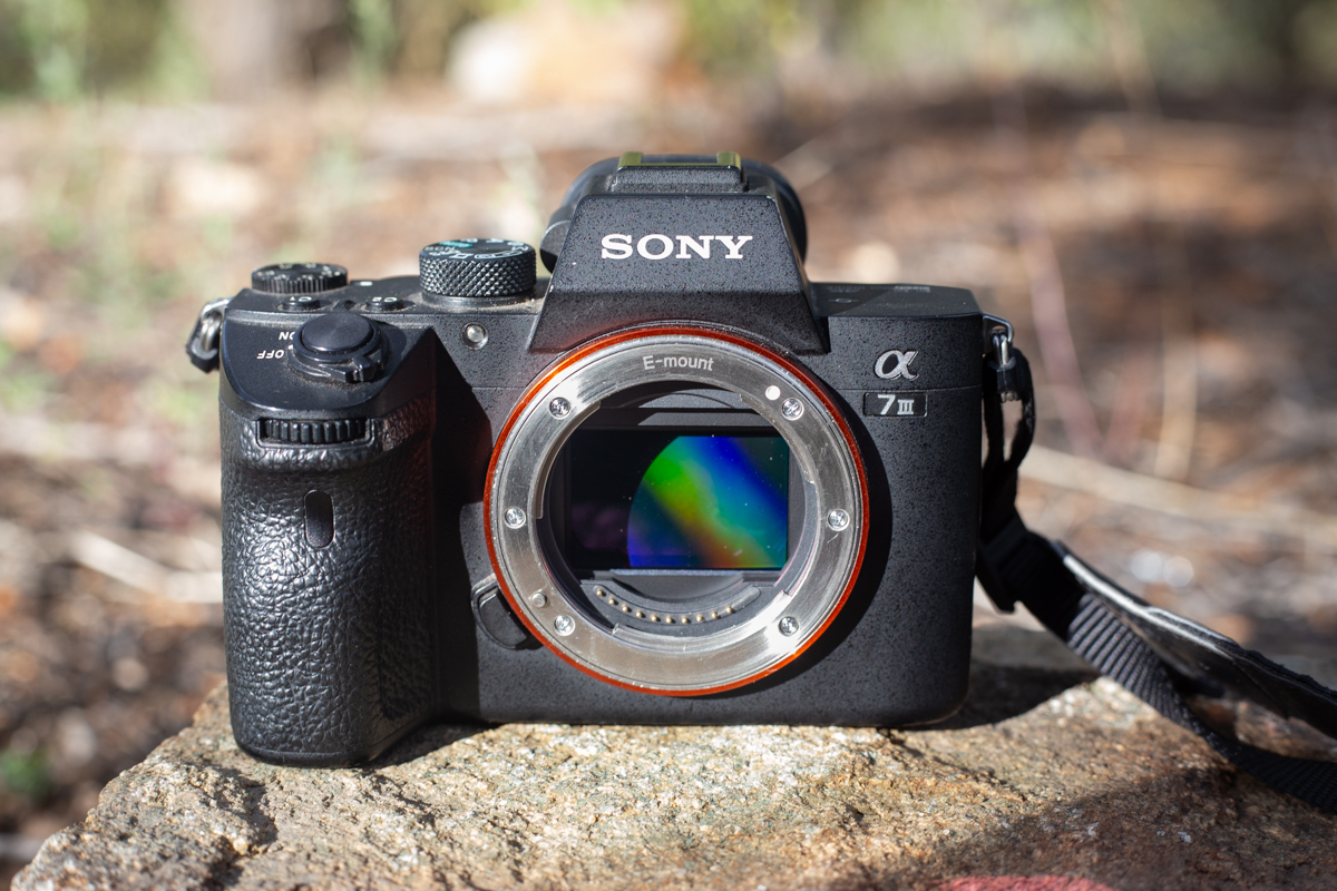Closeup of a camera sensor