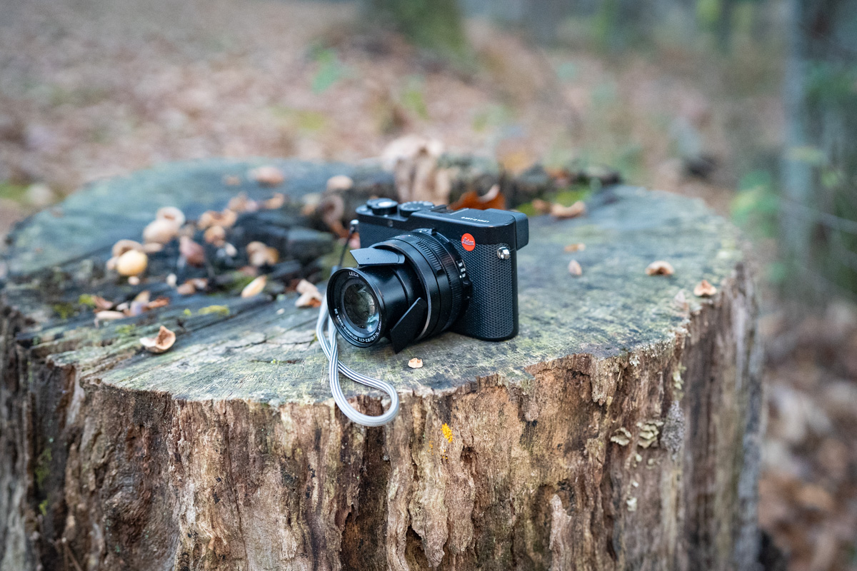 Closeup photo of a Leica camera