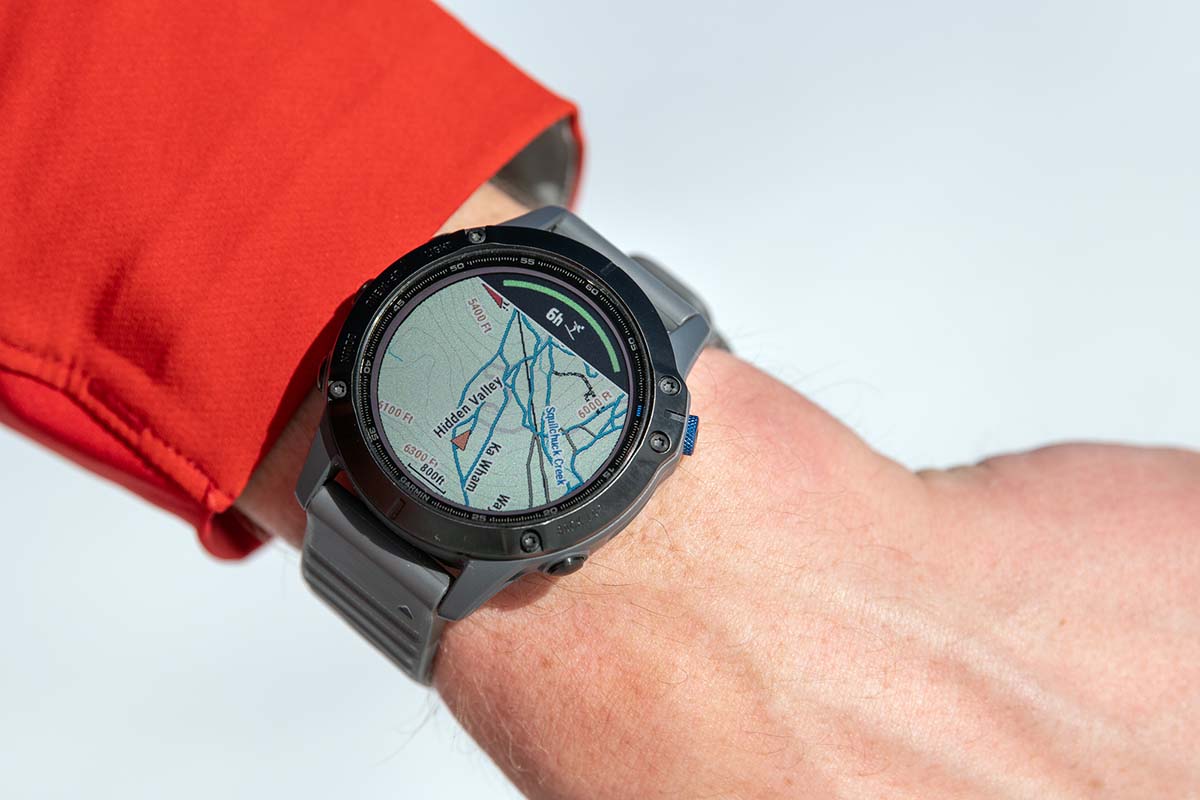 Ski run mapping on a GPS watch