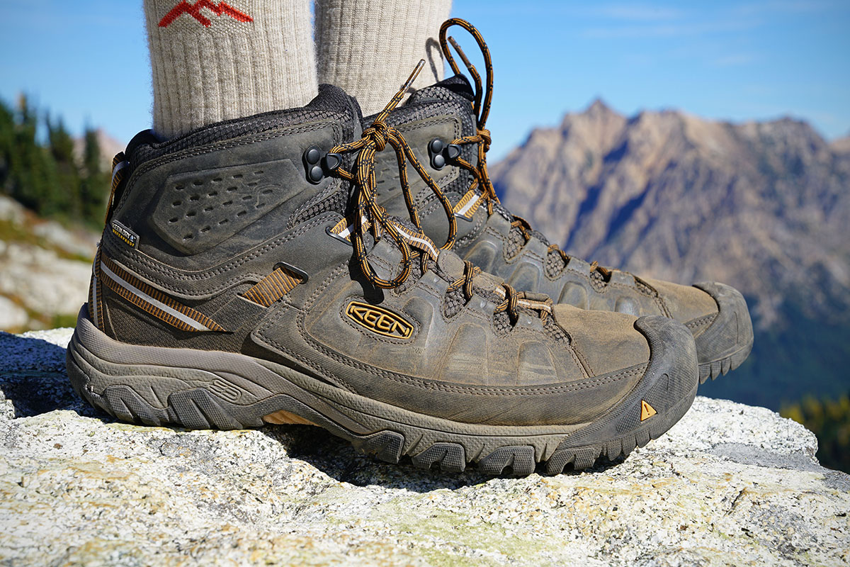 A closeup shot of the Keen Targhee III