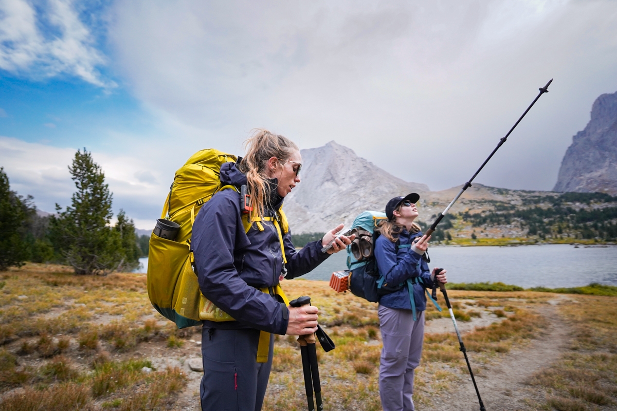 Using an iPhone to navigate in the Wind River Range of Wyoming