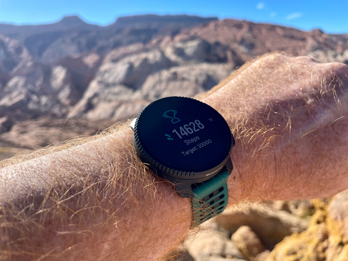 Wearing a GPS watch in the desert